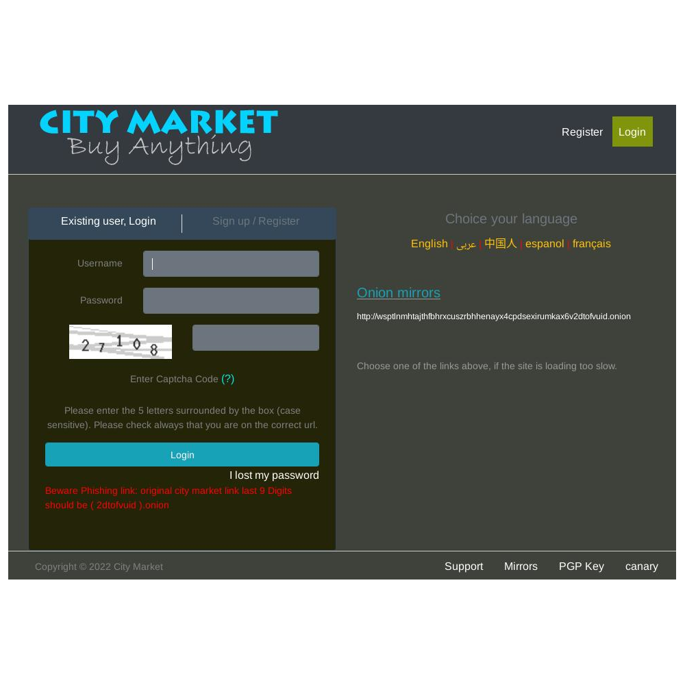 City darknet Market Link